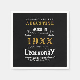Personalised 40th Birthday Napkin