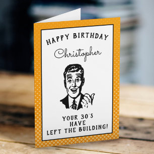 Personalised 40th Birthday Over The Hill Funny Card