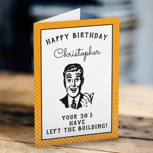 Personalised 40th Birthday Over The Hill Funny Card (Creator Uploaded)