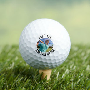 Personalised 40th Birthday with Photo & Funny Text Golf Balls