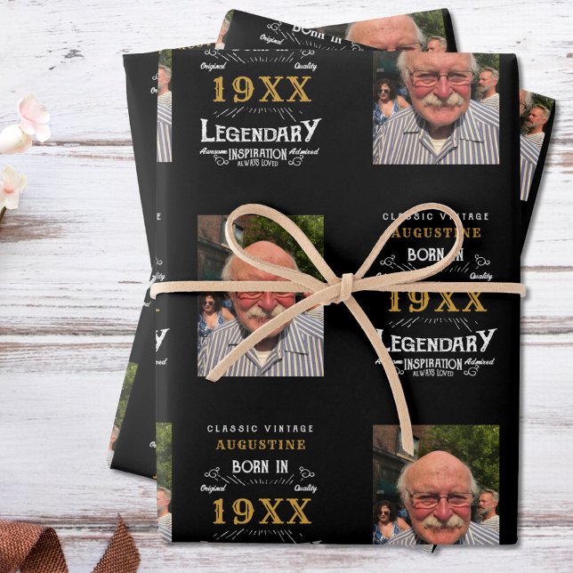 Personalised 40th Birthday Wrapping Paper Sheets (Creator Uploaded)