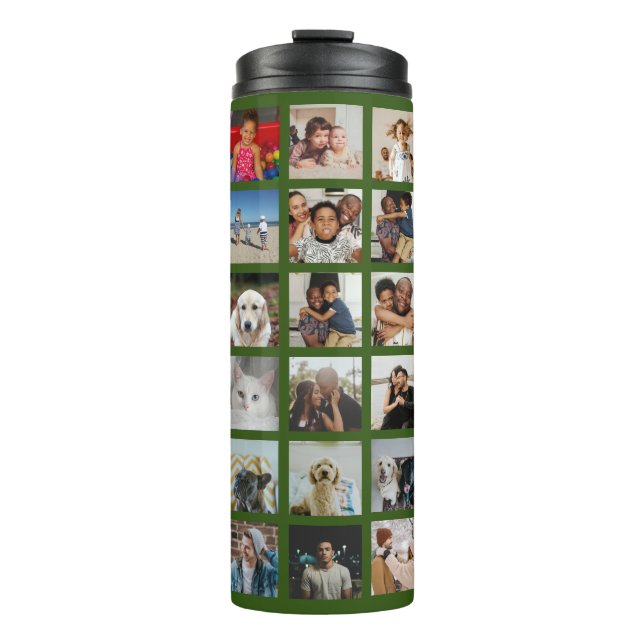 Personalised 42 Photo Collage Thermal Tumbler (Front)