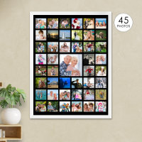 Personalised 45 Photo Collage Custom Colour