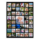 Personalised 45 Photo Collage Custom Colour