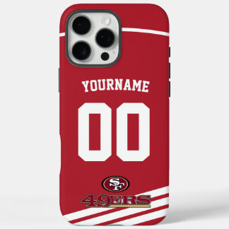 Personalised 49ers Jersey American Football iPhone 16 Pro Max Case