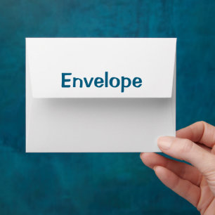 Personalised 4.25" x 5.6" Basic Paper Envelope