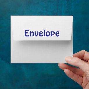Personalised 4.25" x 5.6" Linen Paper Envelope
