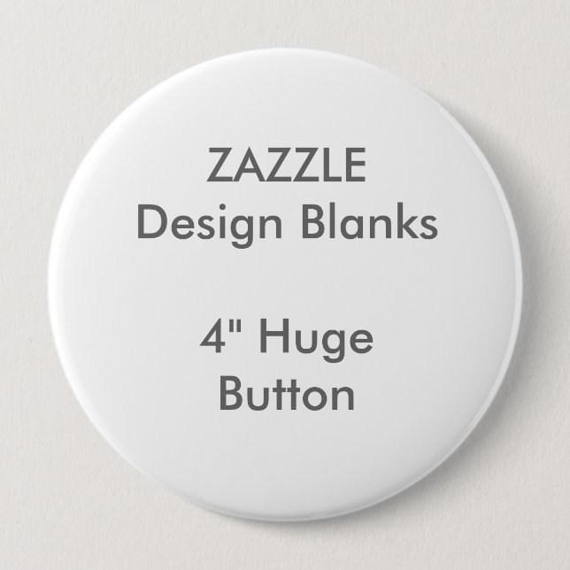Personalised 4" Huge Round Button Template (Front)