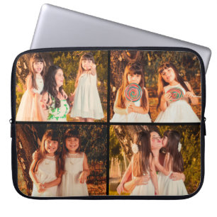 Personalised 4 Photo Collage Electronics Bag