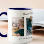 Personalised 4 Photo Collage Father's Day Gift Mug<br><div class="desc">Personalised 4 Photo Collage Father's Day Gift Coffee Mug</div>