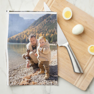 Personalised 4 Photo Collage Kitchen Towels