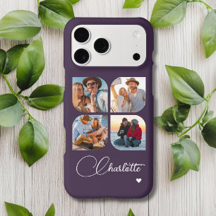 Personalised 4 Photo Collage Name
