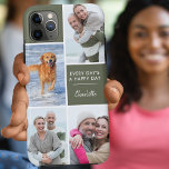 Personalised 4 Photo Collage with Positive Quote iPhone 11 Pro Max Case<br><div class="desc">Personalised Phone case for iphone 11 pro max and many other models. The design features a custom photo collage with 4 of your favourite photos, your name and the wording "Every day's a happy day". The photo template is set up ready for you to add your photos, working clockwise from...</div>