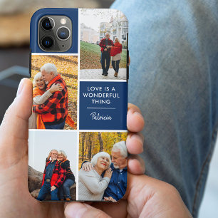 Personalised 4 Photo Love is a Wonderful Thing iPhone 15 Pro Case