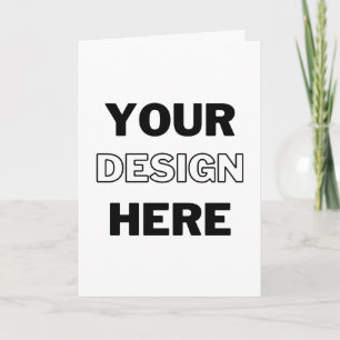 Personalised 4 Sides Wedding Folded 5x7 Invitation