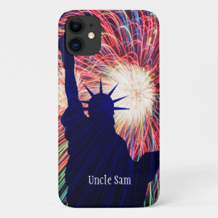 Personalised 4th of July Fireworks iPhone 11 Case