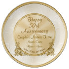 Personalised 50th Anniversary Gift, 3 Text Boxes