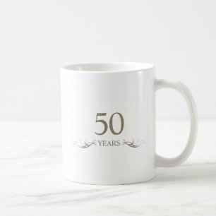 Personalised 50th Anniversary Keepsake Custom Gift Coffee Mug