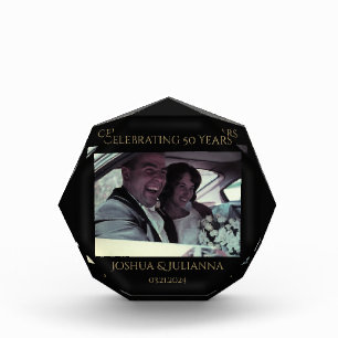 Personalised 50th Anniversary Photo Keepsake  Block