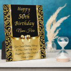 Personalised 50th Birthday Gifts for Her, 50th