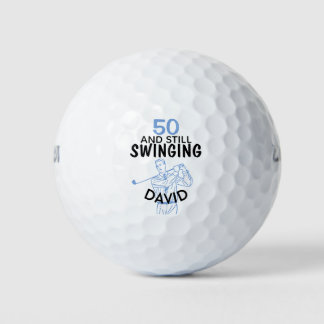Personalised 50th Birthday Golf Balls