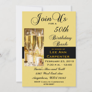 Personalised 50th Birthday Party Invitation