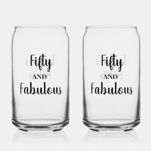 Personalised 50th Soda Glass