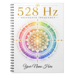 Personalised 528 Hz Solfeggio Frequency Notebook