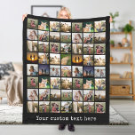 Personalised 56 Photo Collage Fleece Blanket<br><div class="desc">Create Your Own Personalised 56 Photo Collage Blanket</div>