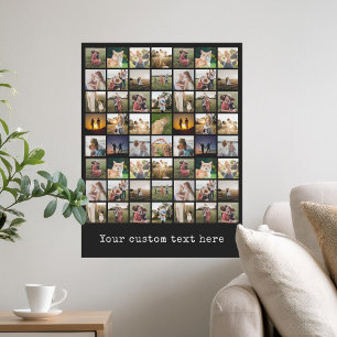 Personalised 56 Photo Collage Poster