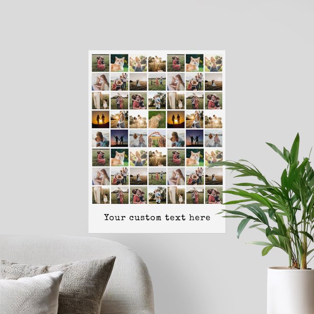 Personalised 56 Photo Collage Poster (Creator Uploaded)