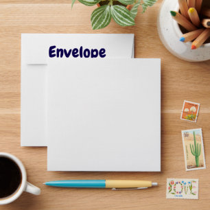 Personalised 5.25" x 5.25" Linen Paper Envelope