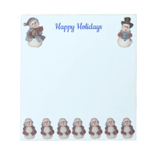 Personalised 5.5 x 6" Snowman's Ball Notepad