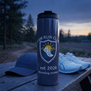 Personalised 5 AM Run Club Custom Sunrise Thermal Tumbler