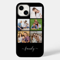 Personalised 5 Photo Collage family, Custom text 