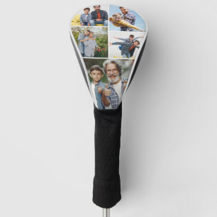 Personalised 5 Photos Gift for a Golfer Golf Head Cover