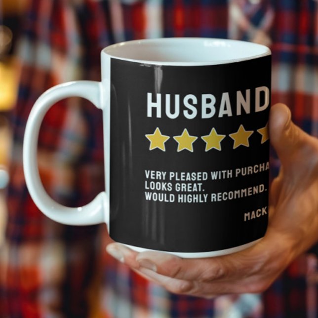 Personalised 5 Star Review Would Recommend Coffee Mug (Personalized 5 Star Review Would Recommend Coffee Mug by Ricaso. Change the text to suit as required)
