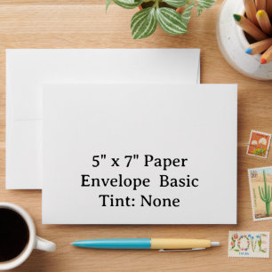 Personalised 5" x 7" Basic Paper Envelope