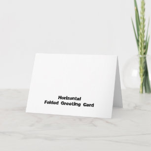 Personalised 5" x 7" Horizontal Folded Greeting Card