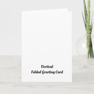 Personalised 5" x 7" Vertical Folded Greeting Card