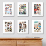 Personalised 60 Photo and Text Collage Foam Core Photo Tile<br><div class="desc">Tired of boring, impersonal walls? Elevate your space with Personalised 60 Photograph and text collage Photo Tiles from Ricaso Peel and stick for easy installation Customise with 60 of your favourite photos over 6 individual tiles Transform any room into a personal gallery Personalise your living space with the memories that...</div>