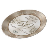 Personalised 60th Anniversary Gifts for Parents Plate (Side)