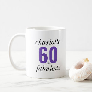 Personalised 60th Birthday Fabulous Mug