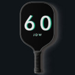 Personalised 60th Birthday  Pickleball Paddle<br><div class="desc">Personalised 60th birthday pickleball paddle.  Name.  Monogram.</div>