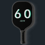 Personalised 60th Birthday  Pickleball Paddle<br><div class="desc">Personalised 60th birthday pickleball paddle.  Name.  Monogram.</div>