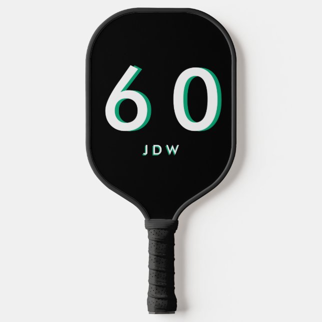 Personalised 60th Birthday  Pickleball Paddle (Front)