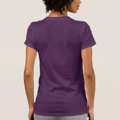 Personalised 60th Birthday Purple Gold For Her T-Shirt (Back)