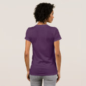 Personalised 60th Birthday Purple Gold For Her T-Shirt (Back Full)