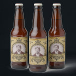 Personalised 60th Birthday Vintage Photo Template Beer Bottle Label<br><div class="desc">Vintage retro distressed style milestone 60th Birthday Party supplies beer labels. Elegant birthday party supplies. Insert your own photo. Template provided so easily personalised. Note the photo will be the same colours as you use. The design is also available with other age milestones. Matching party supplies (Banners, posters, paper plates,...</div>