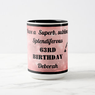 Personalised 63rd Birthday Mug